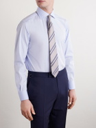 Brioni - Cutaway-Collar Cotton-Poplin Shirt - Blue