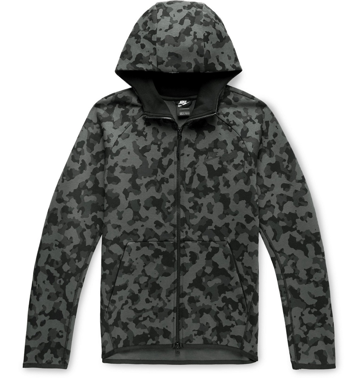 dichters Krankzinnigheid kralen Nike - Camouflage-Print Cotton-Blend Tech Fleece Zip-Up Hoodie - Gray Nike