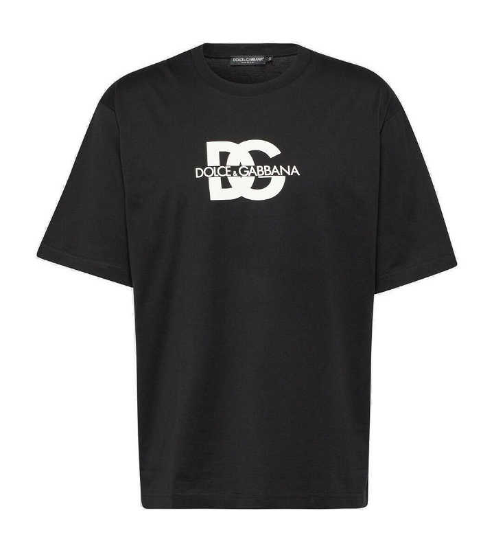 Photo: Dolce&Gabbana Logo cotton jersey T-shirt
