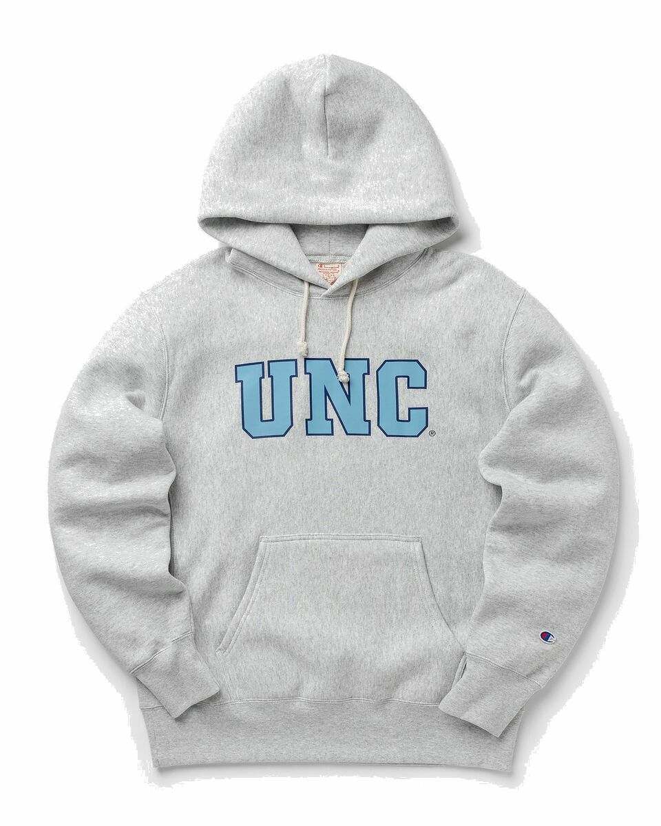 Photo: Champion University Of North Carolina Reverse Weave Hooded Sweatshirt Grey - Mens - Hoodies