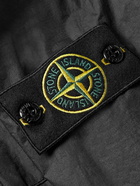 Stone Island - Logo-Appliquéd Coated-Shell Jacket - Black