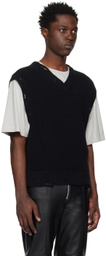 Han Kjobenhavn Black Distressed Vest