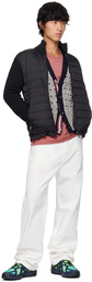 Moncler Black Quilted Down Cardigan