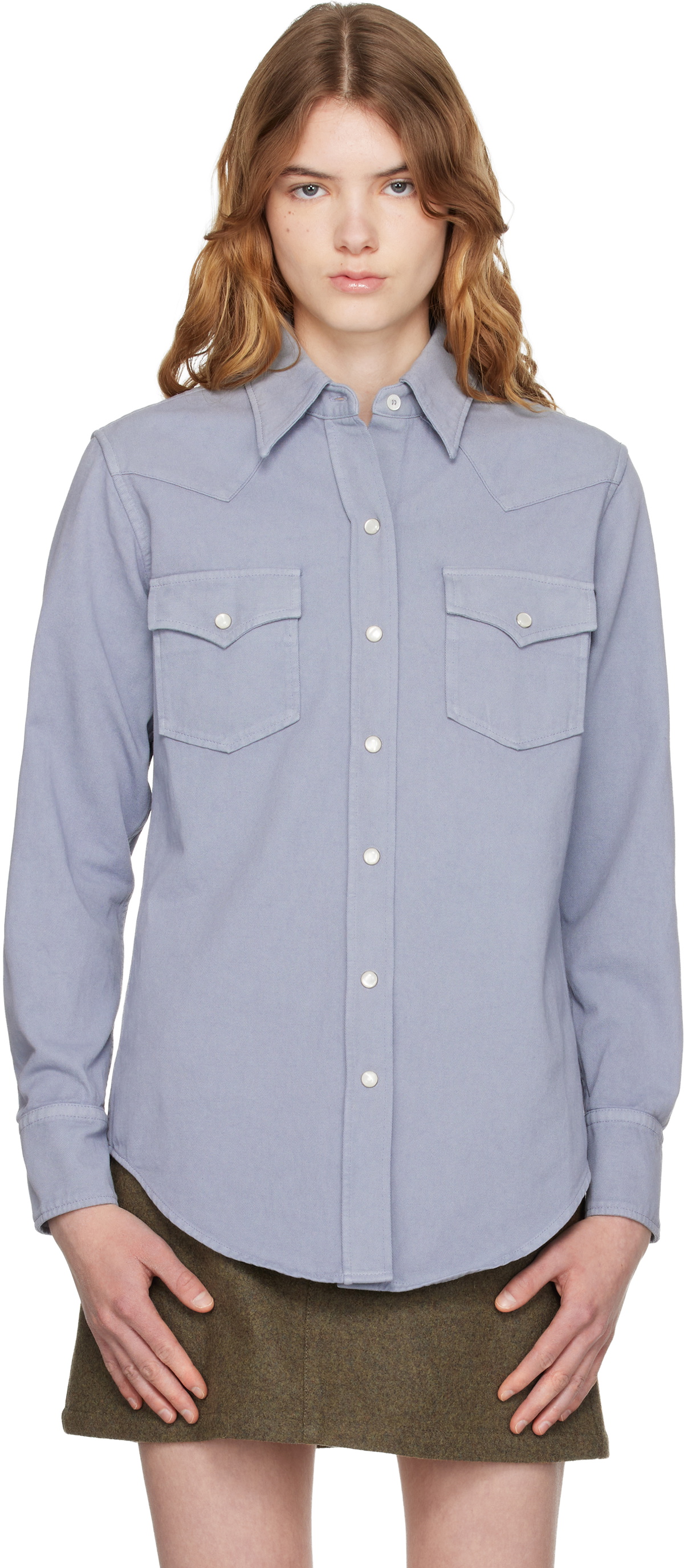 A.P.C. Blue Western Shirt
