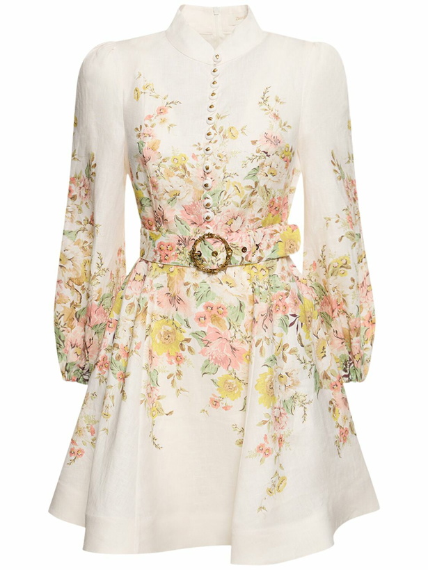 Photo: ZIMMERMANN - Matchmaker Buttoned Linen Mini Dress