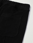 TOM FORD - Straight-Leg Cotton-Terry Drawstring Shorts - Black