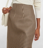 Emilia Wickstead Noah houndstooth pencil skirt
