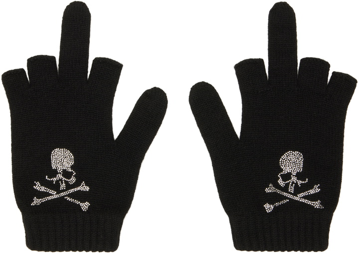 Photo: mastermind JAPAN Black Open Fingered Gloves