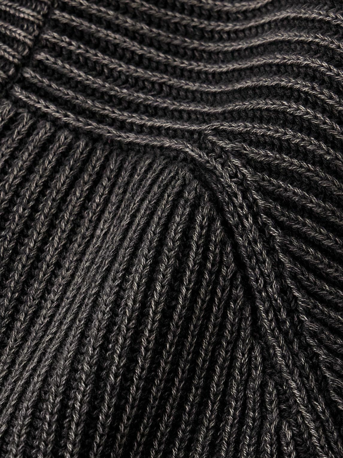 Noah - Summer Shaker Ribbed Cotton Sweater - Gray