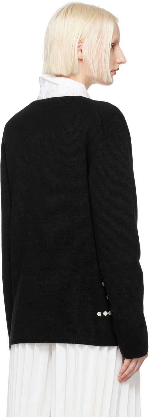 Comme des Garçons Homme Plus Black Button Sweater