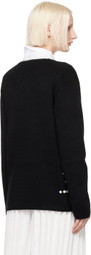 Comme des Garçons Homme Plus Black Button Sweater