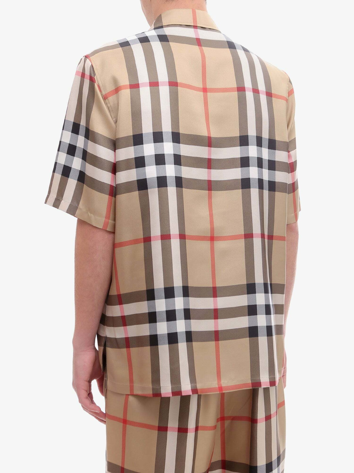 Burberry Shirt Beige Mens Burberry