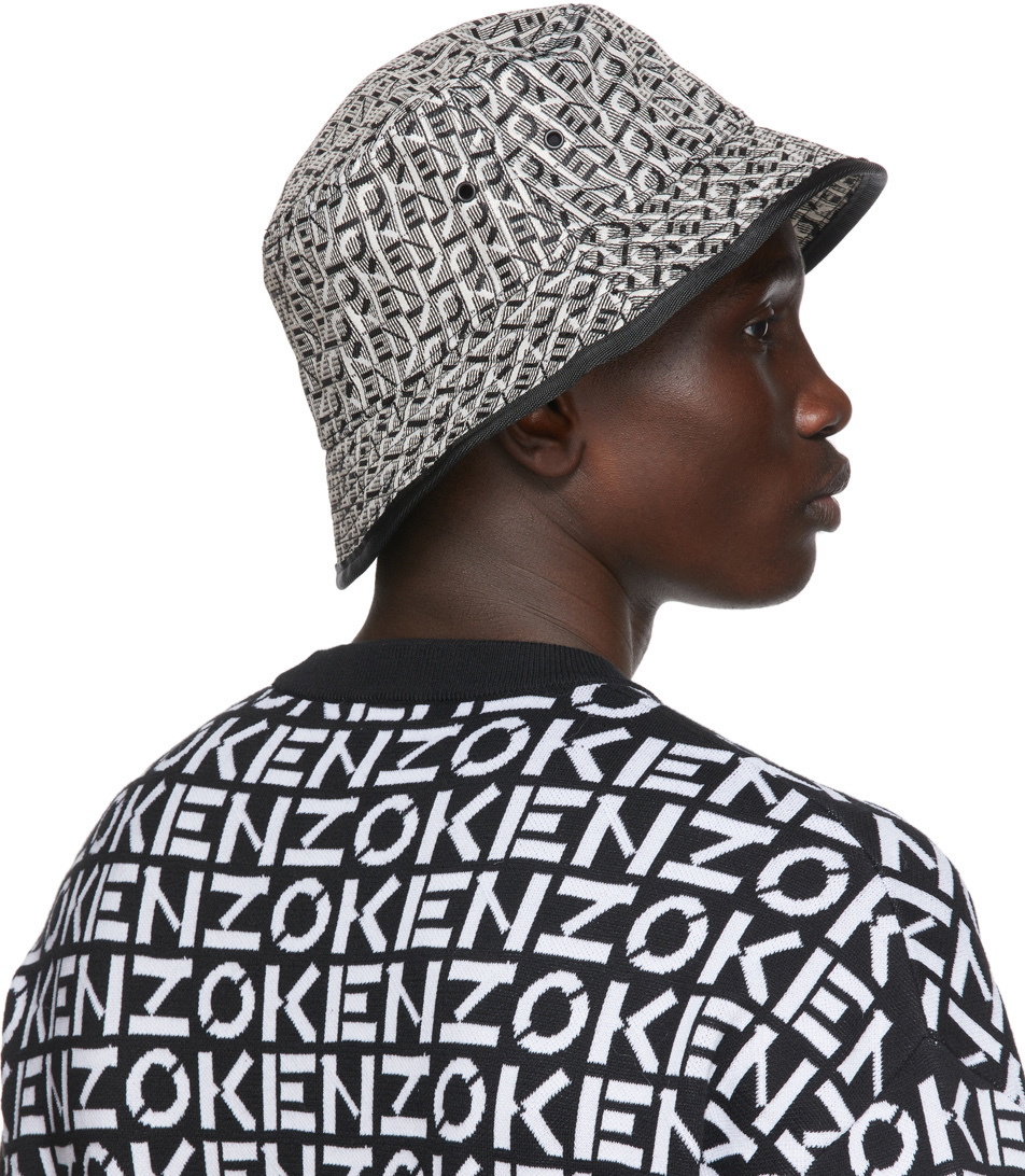 OFF-WHITE Reversible Logo-Jacquard Twill Bucket Hat for Men