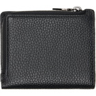 Diesel Black Bi-Fold Zip Wallet