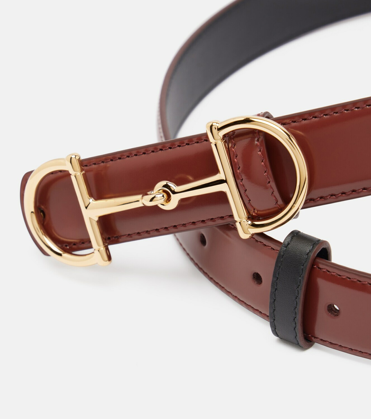 Gucci Horsebit reversible leather belt