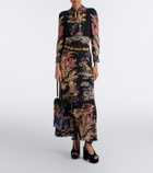 Etro Kalispera Small beaded suede shoulder bag