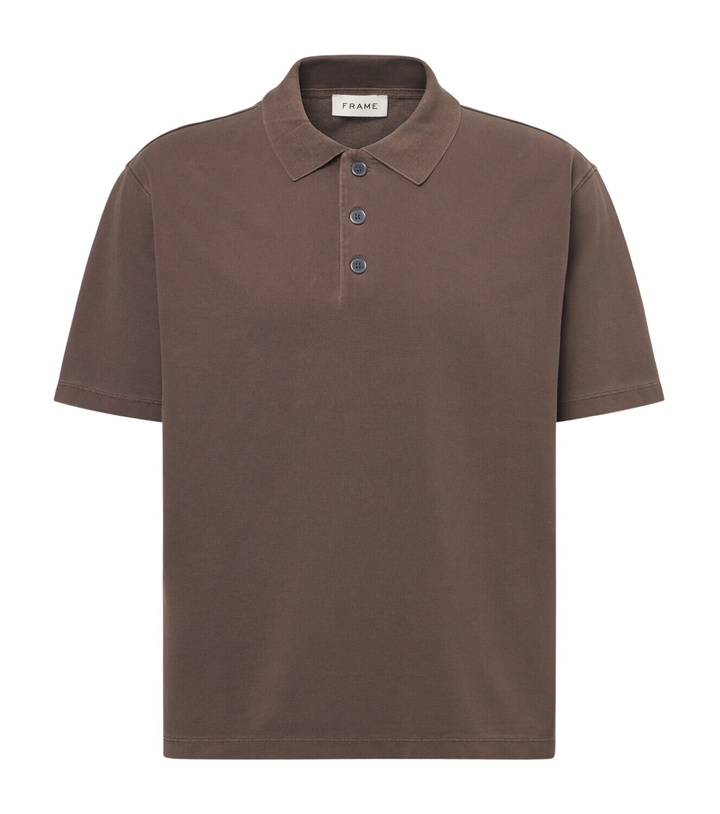 Photo: Frame Cotton piqué polo shirt
