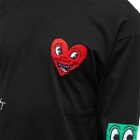 Jungles Jungles x Keith Haring Haring Long Sleeve Chenille T in Black