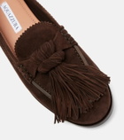 Aquazzura Freddie suede loafers