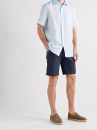 LORO PIANA - Slim-Fit Stretch-Cotton Bermuda Shorts - Blue - IT 46