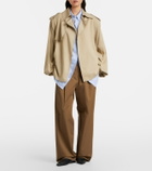 The Frankie Shop Elva twill trench coat