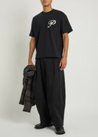 Picante Gallery Logo Cotton T-shirt Black