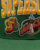 Mitchell & Ness Nba Champ Stack Snapback Hwc Seattle Supersonics Green/Yellow - Mens - Caps