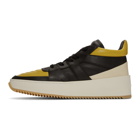 Fear of God Yellow and Black Basketball Mid-Top Sneakers