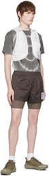 Satisfy Brown TechSilk 8 Running Shorts