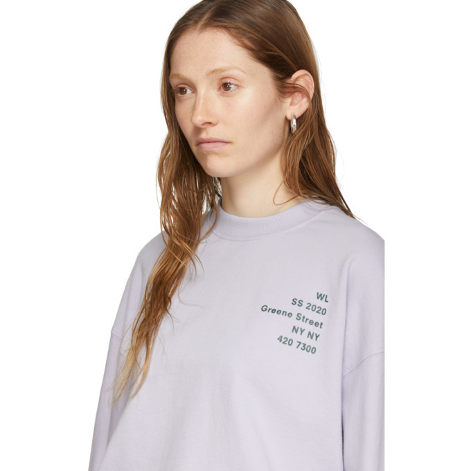 Proenza Schouler Purple Proenza Schouler White Label Address Logo