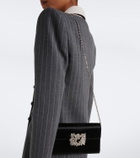 Roger Vivier Efflorescence Mini embellished satin clutch