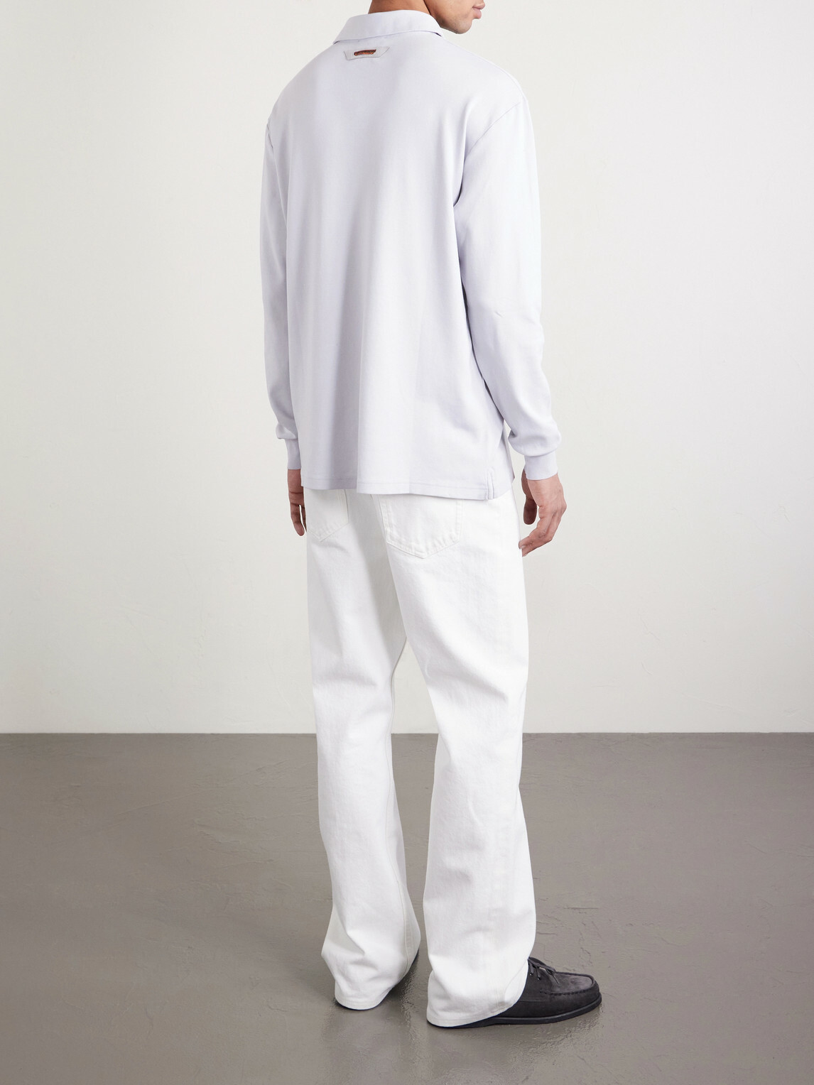 SEASE - Supima Cotton-Jersey Polo Shirt - Gray