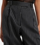 Tom Ford Striped wool and cotton straight pants