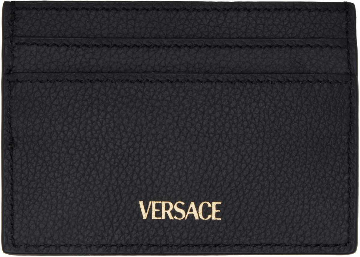 Versace Black 'La Medusa' Card Holder