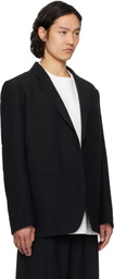 N.Hoolywood Black Buttonless Blazer