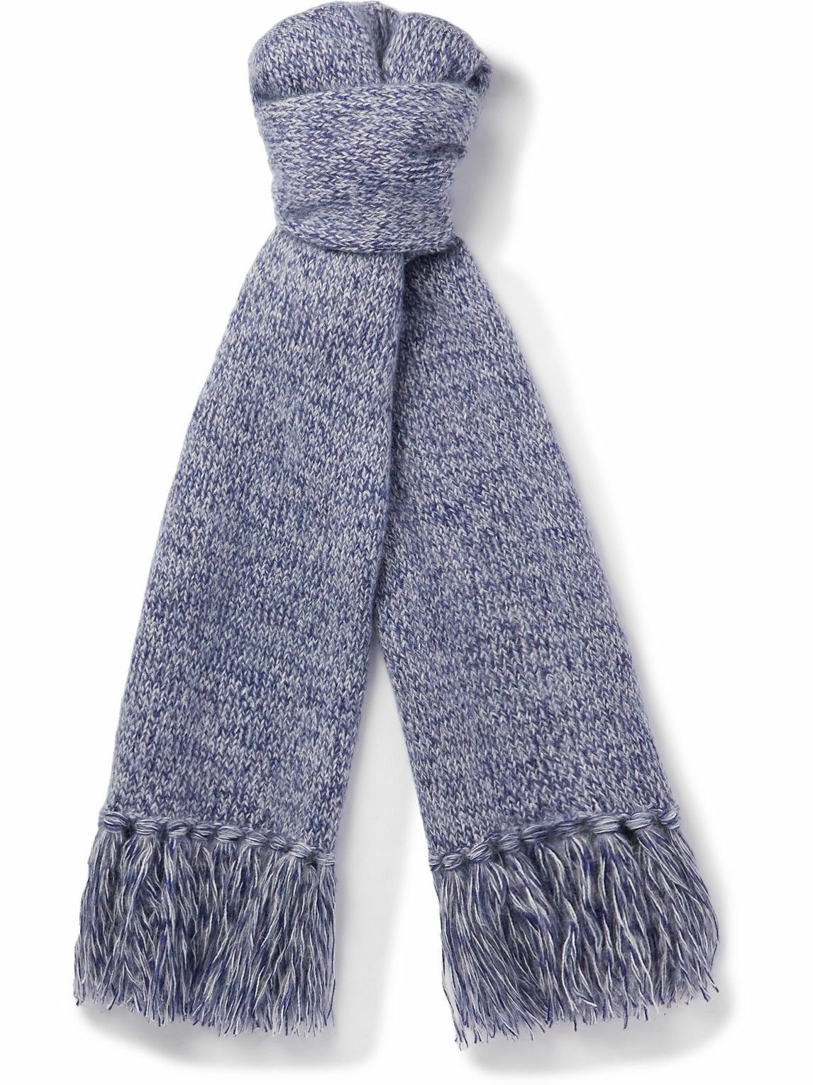 Photo: Massimo Alba - Fringed Wool, Mohair and Silk-Blend Scarf
