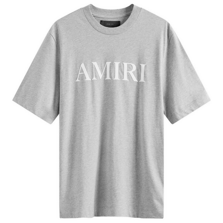 Photo: AMIRI Men's Core Logo T-Shirt in Grey