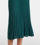 Gabriela Hearst Knitted cashmere and silk shirt dress