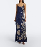 Là Fuori Celestial Bloom embellished gown