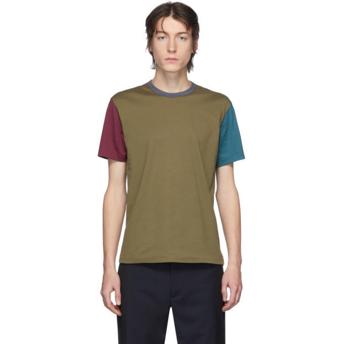 Photo: Comme des Garcons Homme Deux Multicolor Cotton Jersey T-Shirt