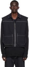 SPENCER BADU SSENSE Exclusive Black Denim Vest