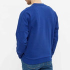 Lacoste Men's Chevron Colour Block Crew Sweat in Cosmic Blue/Tango