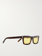 SAINT LAURENT - Square-Frame Tortoiseshell Acetate Sunglasses