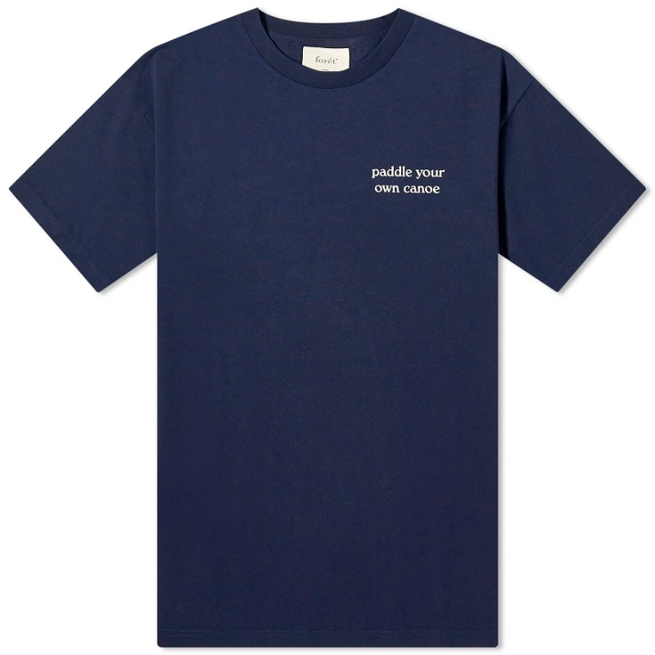 Photo: Foret Men's Tip T-Shirt in Navy