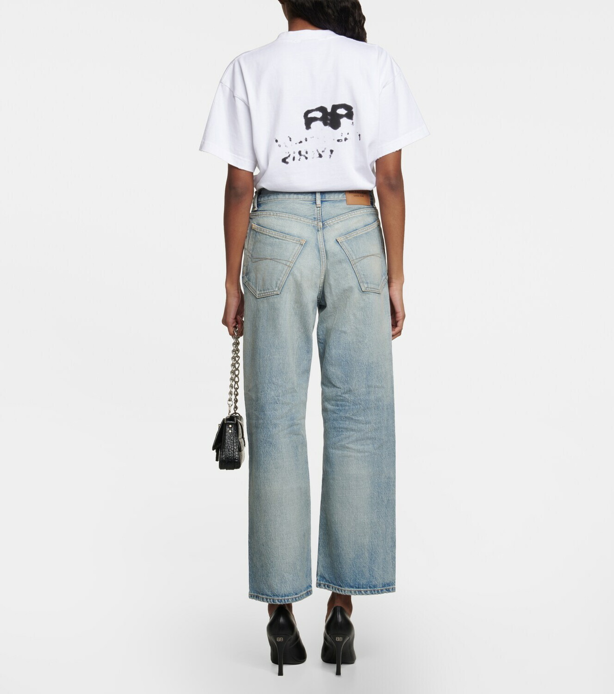 送料関税込【BALENCIAGA】High-rise wide-leg jeans Balenciaga - High-rise wide-leg jeans Balenciaga
