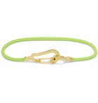 Mikia - Cord and Gold-Tone Bracelet - Green