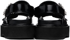 Simone Rocha Black Beaded Platform Sandals