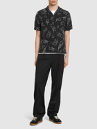 THEORY Printed Lyocell Short Sleeve Shirt