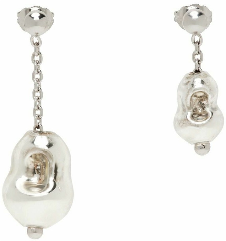 Photo: Lemaire Silver Pearl Asymmetric Earrings