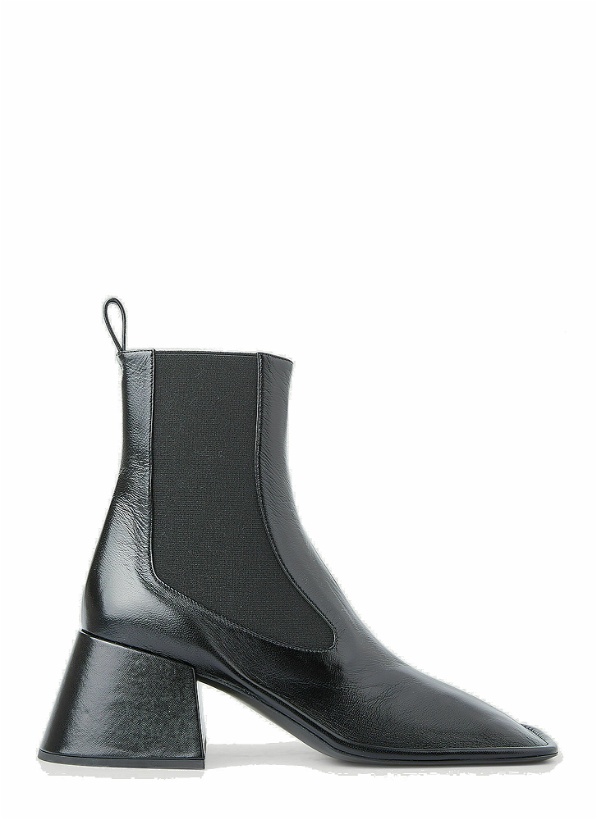 Photo: Square Toe Chelsea Boots in Black